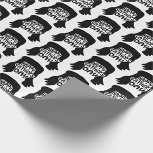 Funny Mullet Happy Father's Day Wrapping Paper