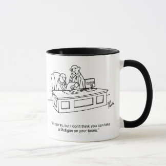 Funny " Mulligans On Taxes" Business Mug Gift