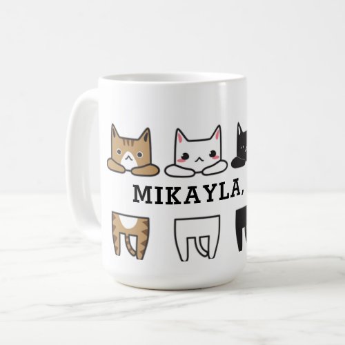 Funny Multicolor Cat Frame   Coffee Mug