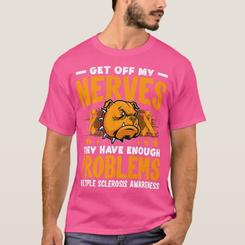 Funny Multiple Sclerosis Awareness Dog Lover T_Shirt