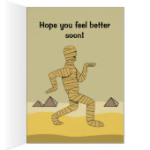 Funny Mummy Broken Hand Feel Better Soon Cards (Inside (Right))