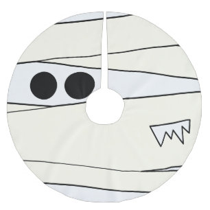 Funny Mummy Halloween Costume Horror Monster Brushed Polyester Tree Skirt