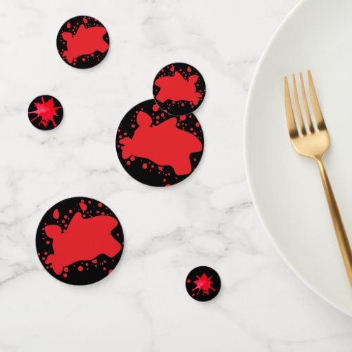Funny Murder Mystery Halloween Party blood  Confetti