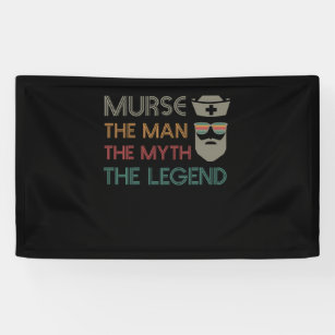 Funny Murse Male Nurse RN LPN CNA Banner