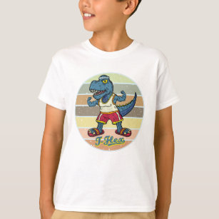 Funny Muscular Tyrannosaurus Rex T-Flex Workout T-Shirt