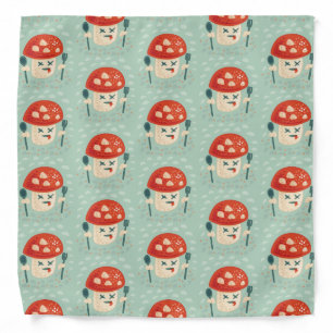 Funny Mushroom Character Poisoned Bandana
