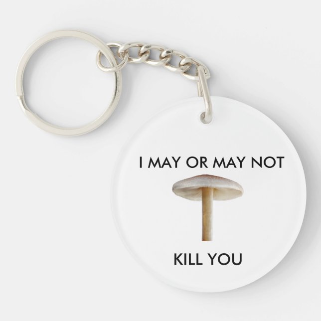 Funny Mushroom  Keychain (Front)
