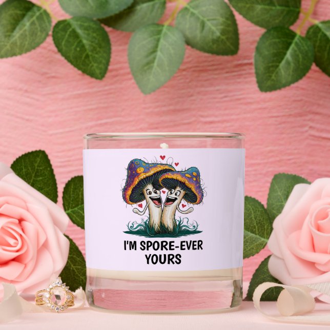 Funny Mushroom Scented Candle (Wedding)