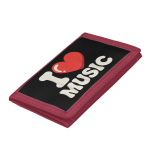 Funny Music Art for Men Women Music Teacher Themed Trifold Wallet