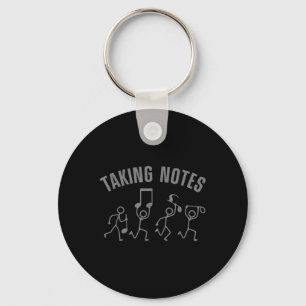 Funny Music Art For Men Women Musical Note Gag Mus Keychain