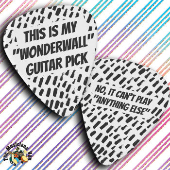 Funny Music Joke Guitar Pick by TheSillyHippy at Zazzle