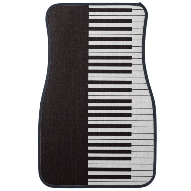 Funny Music Theme Piano Keys Musician Car Floor Mat (Front)
