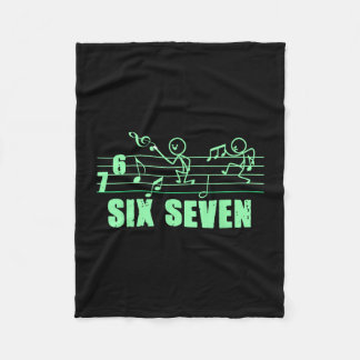Funny Musical 67 Music Meme Slang Six Seven Music Fleece Blanket