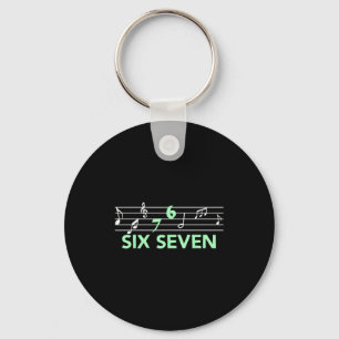Funny Musical 67 Music Meme Slang Six Seven Music Keychain