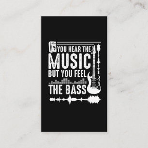 Funny Musician Bass Guitar Player Bass Guitarist Business Card