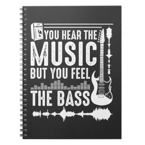 Funny Musician Bass Guitar Player Bass Guitarist Notebook