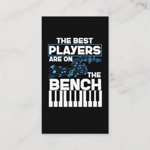 Funny Musician Keyboard Piano Player Business Card