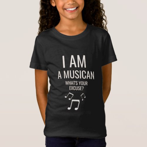 Funny Musician Quote Music Notes Humor   T_Shirt