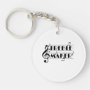 Funny Musician Treble Maker Music Clef Keychain