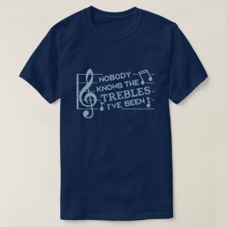 Funny Musicians Treble Joke Pun | Music Teachers 2 T-Shirt