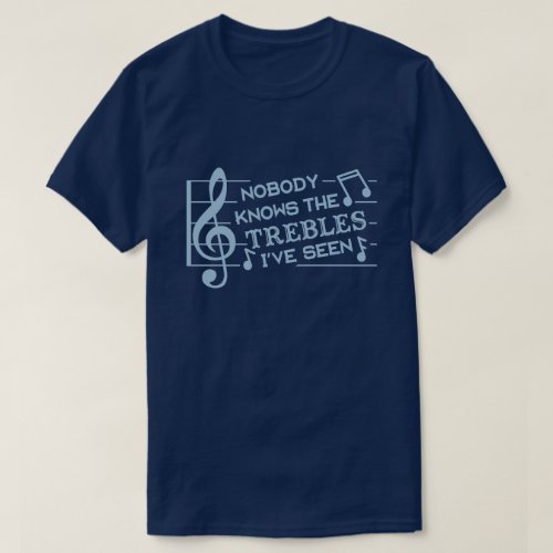 Funny Musicians Treble Joke Pun  Music Teachers 2 T_Shirt
