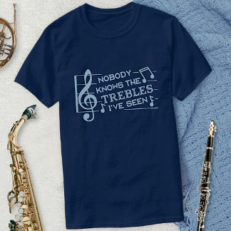 Funny Musicians Treble Joke Pun | Music Teachers 2 T-Shirt