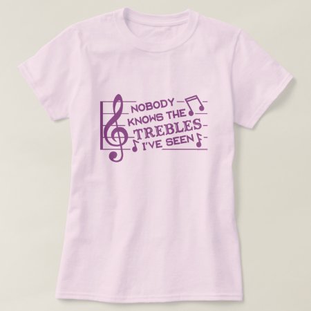 Funny Musicians Treble Joke Pun | Music Teachers 4 T-shirt