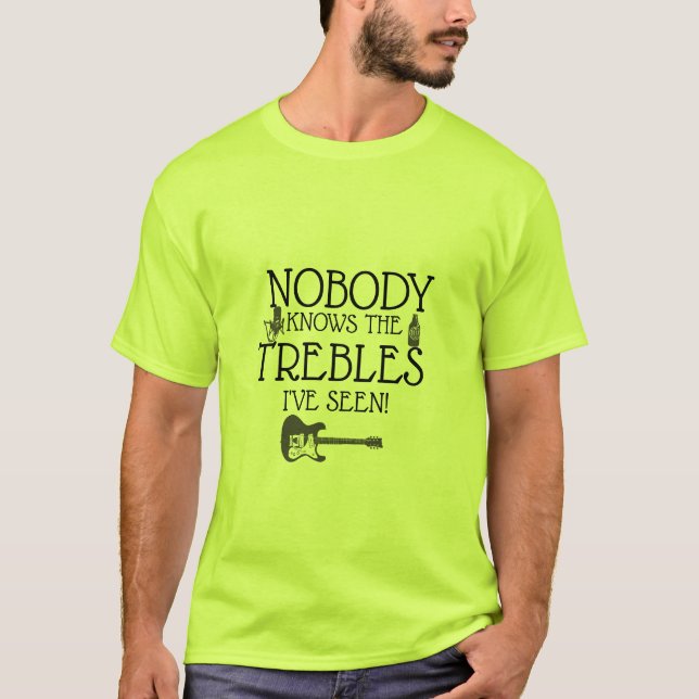 Funny Musicians Treble Joke Pun | Music Teachers T T-Shirt (Front)
