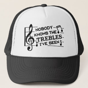 Funny Musicians Treble Joke Pun Music Teachers Trucker Hat