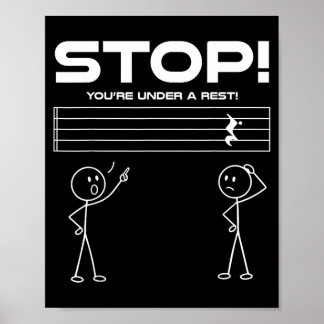 Funny Musigovernment Agencyn Musical Note Music Poster