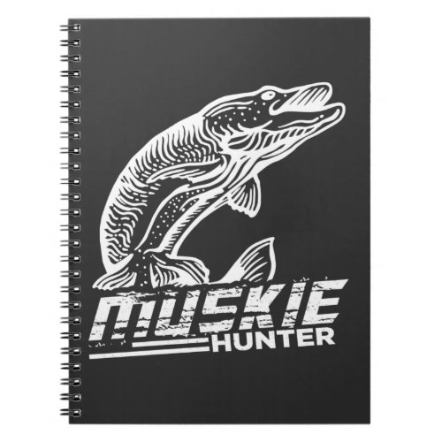 Funny Muskellunge Fish Muskie Hunter Musky Fishing Notebook