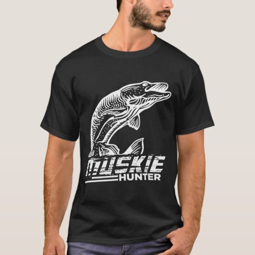 Funny Muskellunge Fish Muskie Hunter Musky Fishing T_Shirt