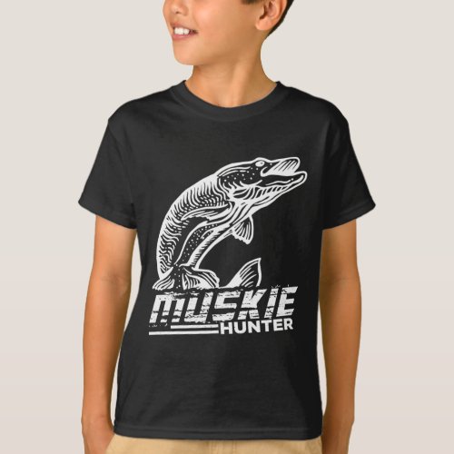 Funny Muskellunge Fish Muskie Hunter Musky Fishing T_Shirt