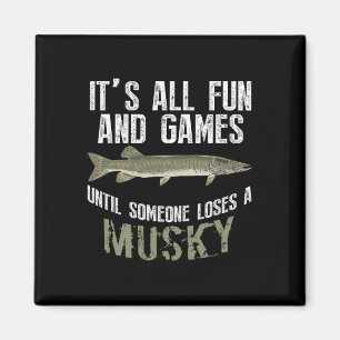 Funny Musky Fishing Muskellunge Freshwater Fish An Magnet