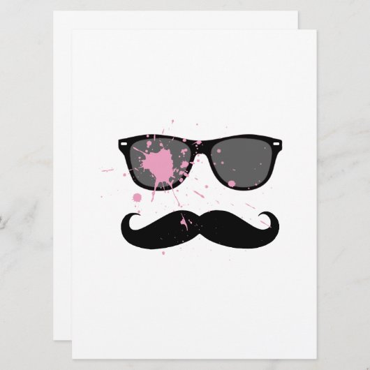 Funny Mustache and Sunglasses (Front/Back)