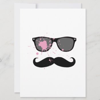 Funny Mustache And Sunglasses by MovieFun at Zazzle