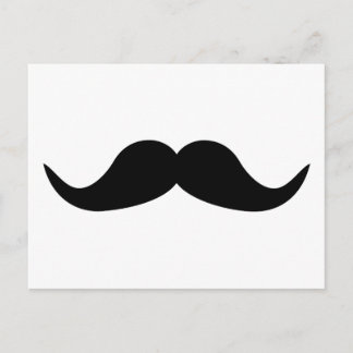 Funny Mustache beard Postcard