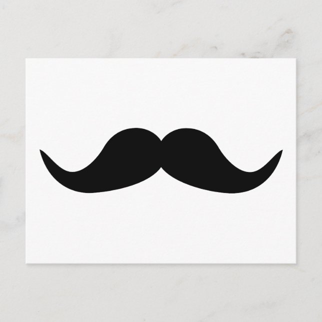 Funny Mustache beard Postcard (Front)