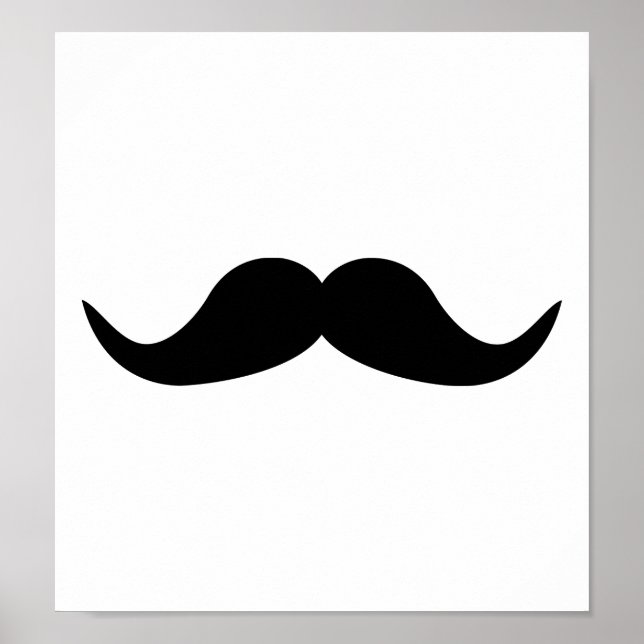 Funny Mustache beard Poster (Front)