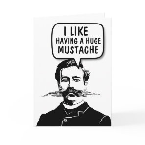 FUNNY MUSTACHE BIRTHDAY CARDS