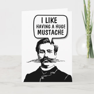 FUNNY MUSTACHE BIRTHDAY CARDS