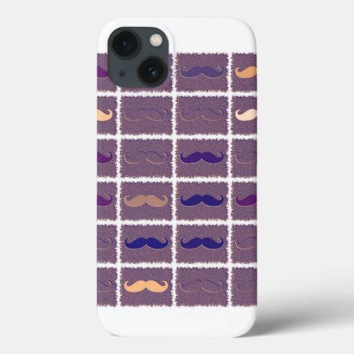 Funny Mustache iPhone 13 Case