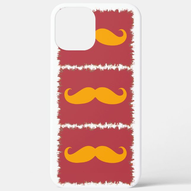 Funny Mustache Case-Mate iPhone Case (Back)