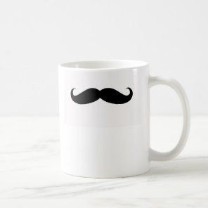 funny mustache coffee mug