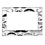Funny Mustache Design Magnetic Picture Frame at Zazzle