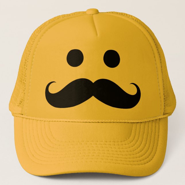 Funny Mustache Face Hat (Front)