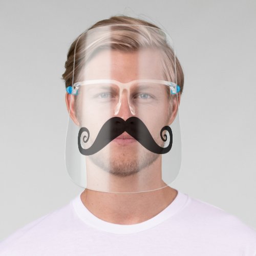 Funny Mustache Face Shield
