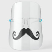 Funny Mustache Face Shield (Front)
