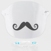 Funny Mustache Face Shield (Front w/Glasses)