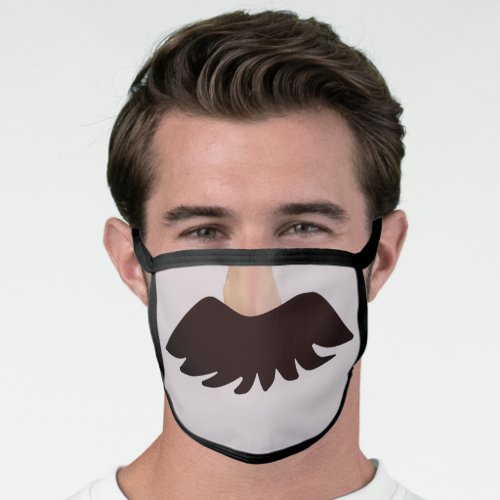 Funny Mustache Face Washable  Reusable Face Mask